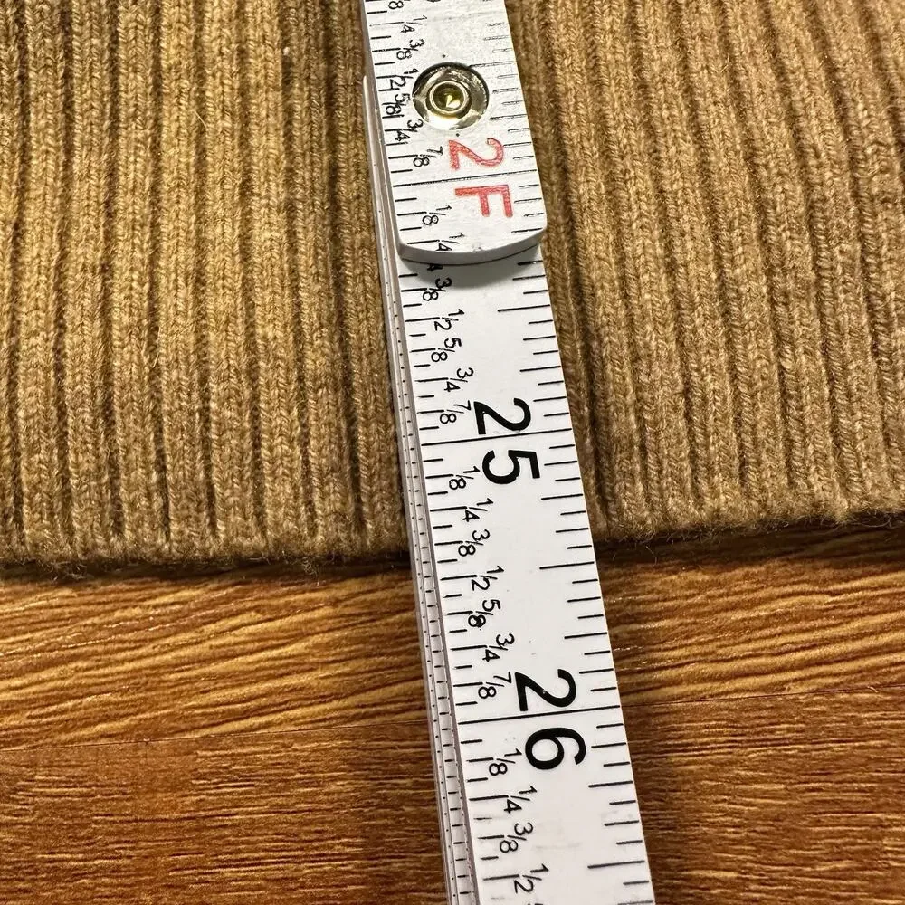 J Crew Sweatshirt Mens S Brown Oversized Lambs Wool Blend Sweater Preppy Luxury